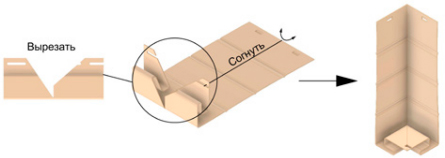 Изготовление элемента внешнего угла 1 2 J-фаски